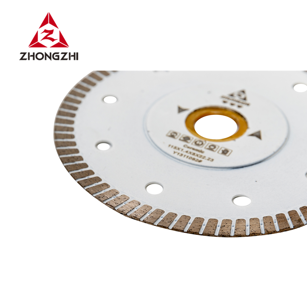 Hot Sintered Diamond Blade with Continuous Rim for Ceramic Cutting